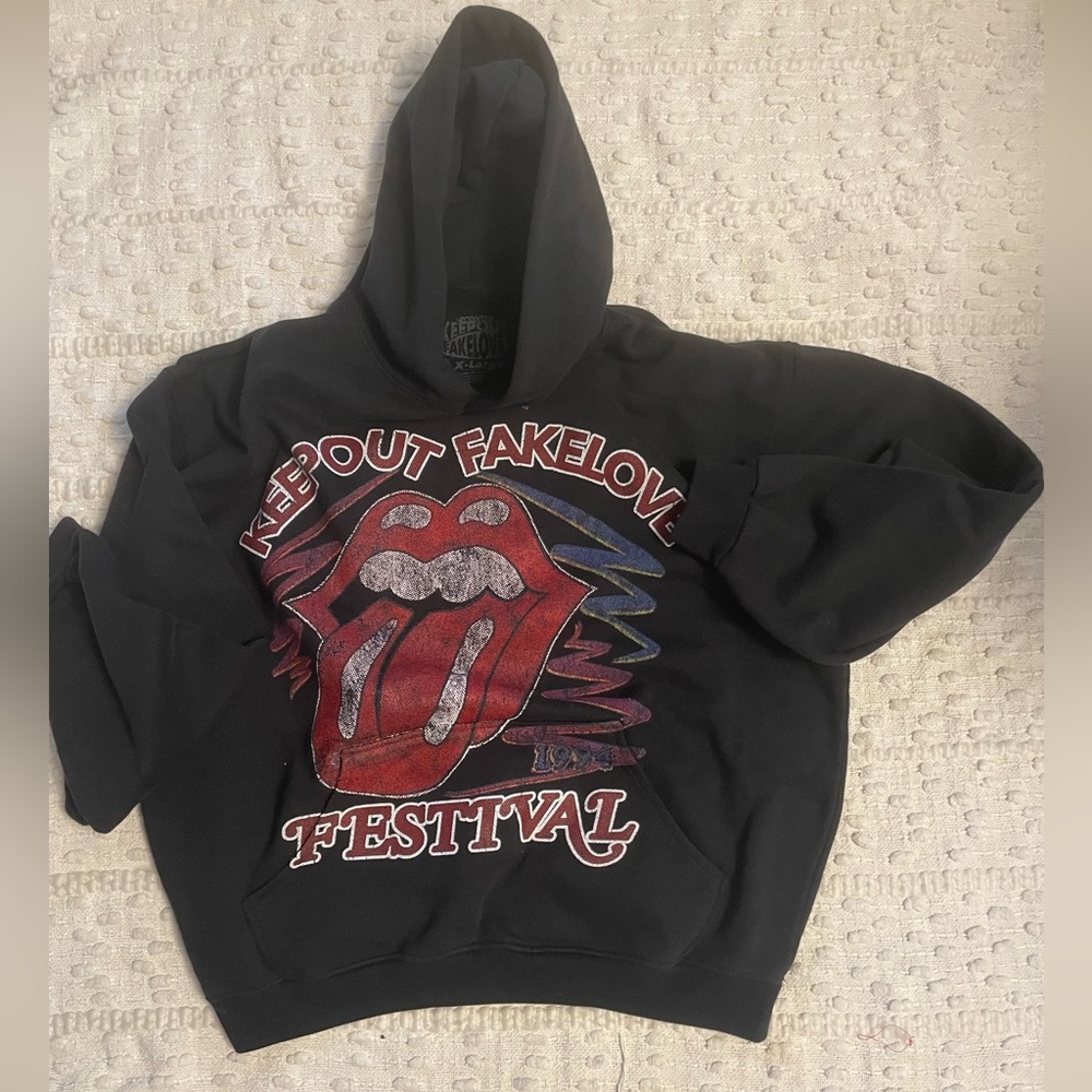 Black Graphic Hoodie